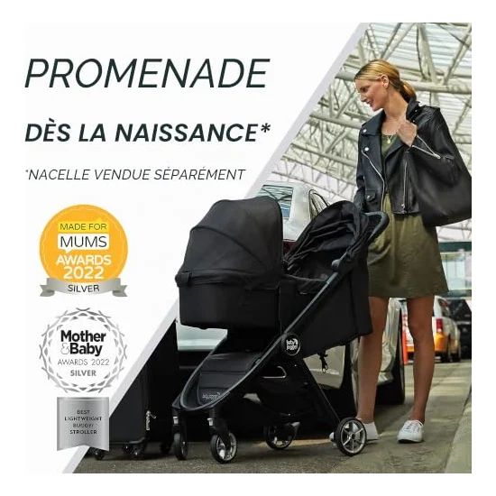 Autre vue de la poussette Baby Jogger City Tour 2