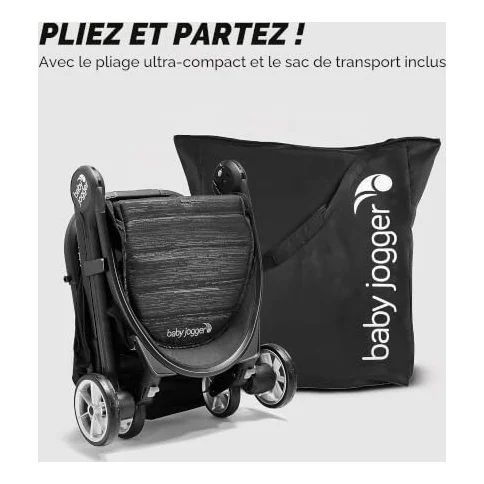 Autre vue de la poussette Baby Jogger City Tour 2