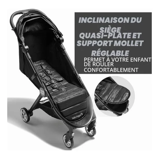 Autre vue de la poussette Baby Jogger City Tour 2