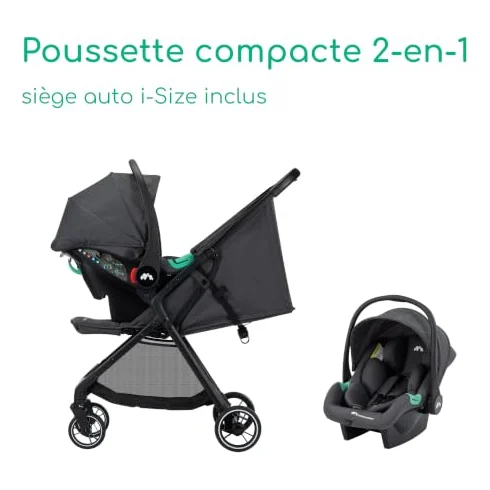 Autre vue de la poussette Bébé Confort Azur Duo
