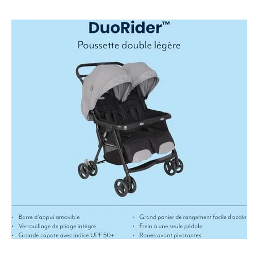 Autre vue de la poussette Graco DuoRider