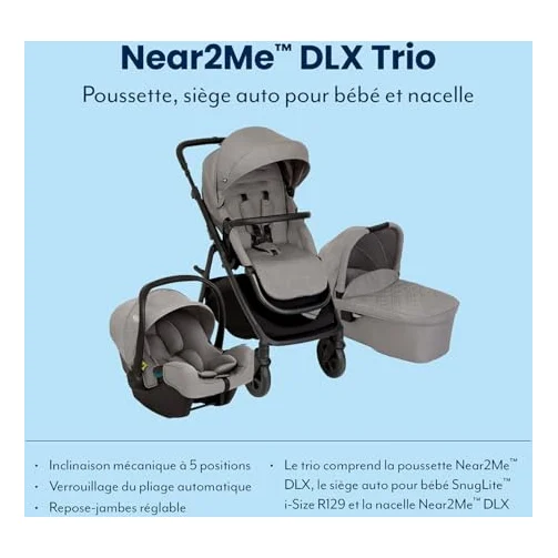 Autre vue de la poussette Graco Near2Me DLX Trio