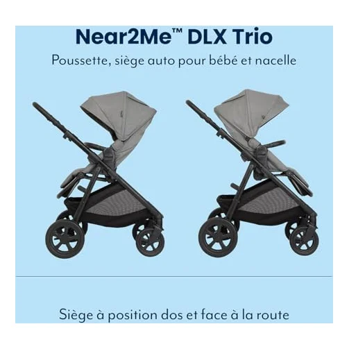 Autre vue de la poussette Graco Near2Me DLX Trio