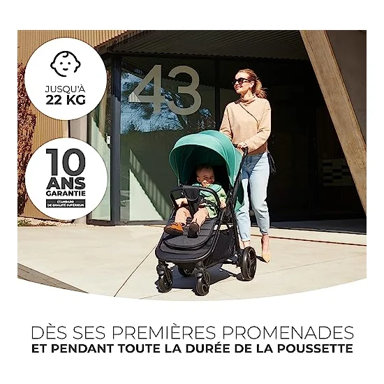 Autre vue de la poussette Kinderkraft Rine