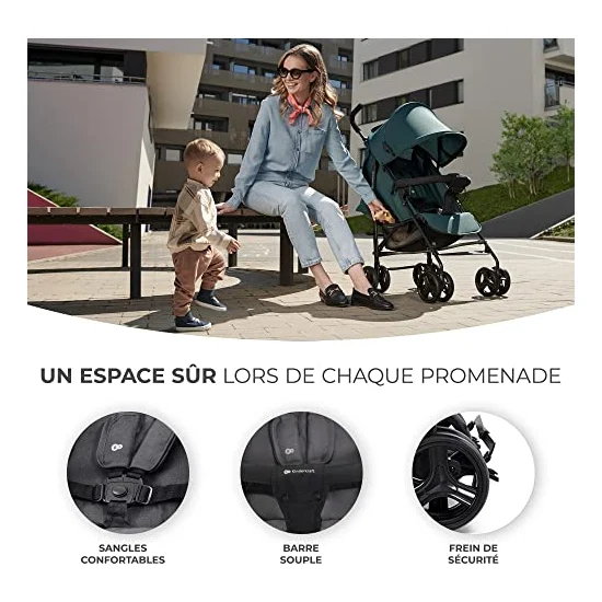 Autre vue de la poussette Kinderkraft Tik