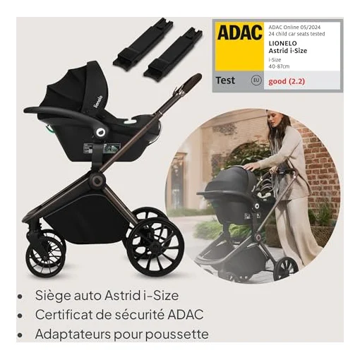 Autre vue de la poussette Lionelo Mika Plus