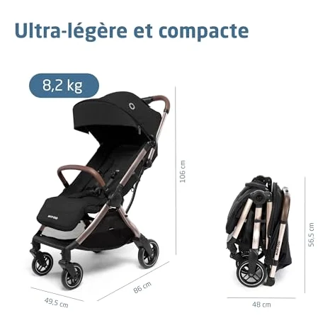 Autre vue de la poussette Maxi-Cosi Eva3