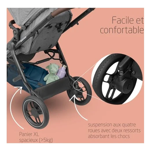 Autre vue de la poussette Maxi-Cosi Zelia S Trio