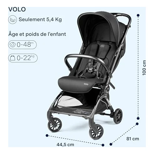 Autre vue de la poussette Peg Perego Volo