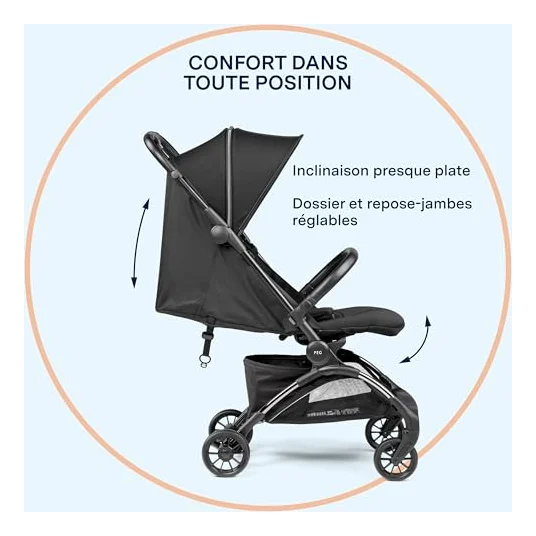 Autre vue de la poussette Peg Perego Volo
