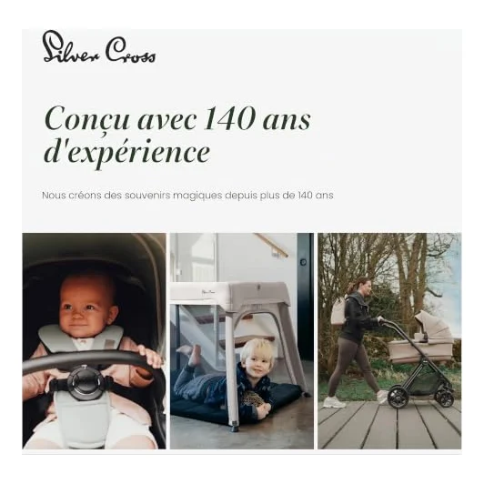 Autre vue de la poussette Silver Cross Clic 2